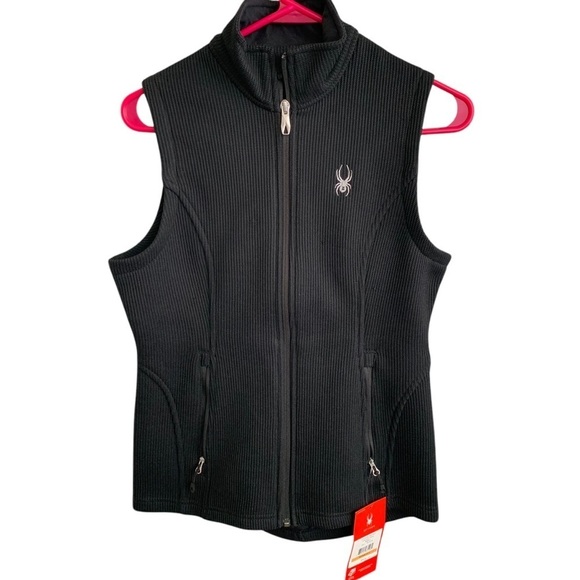 Spyder Jackets & Blazers - New Spyder Black Vest Jacket Stryke Endure Mid Weight Size Small Black